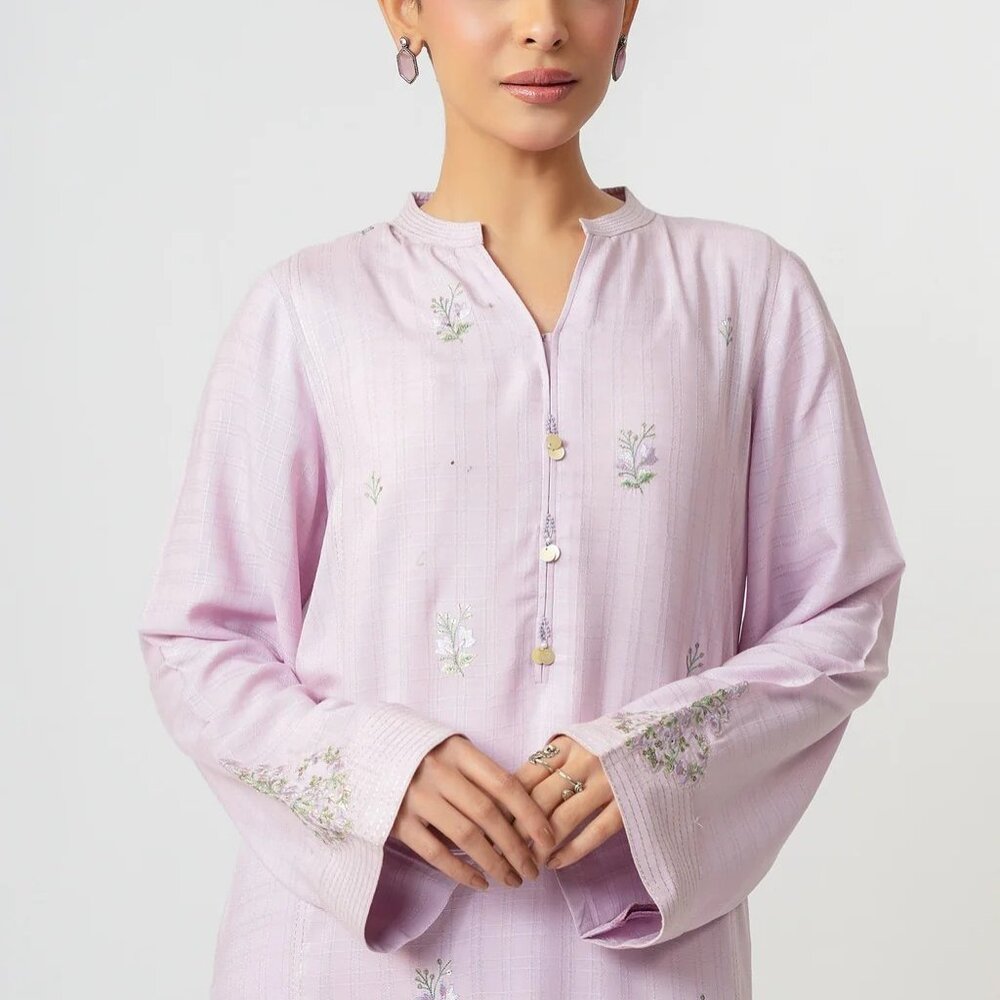 Pakistani/Indian- Women Pakistani 2 piece Embroidered Kameez and Shalwar set